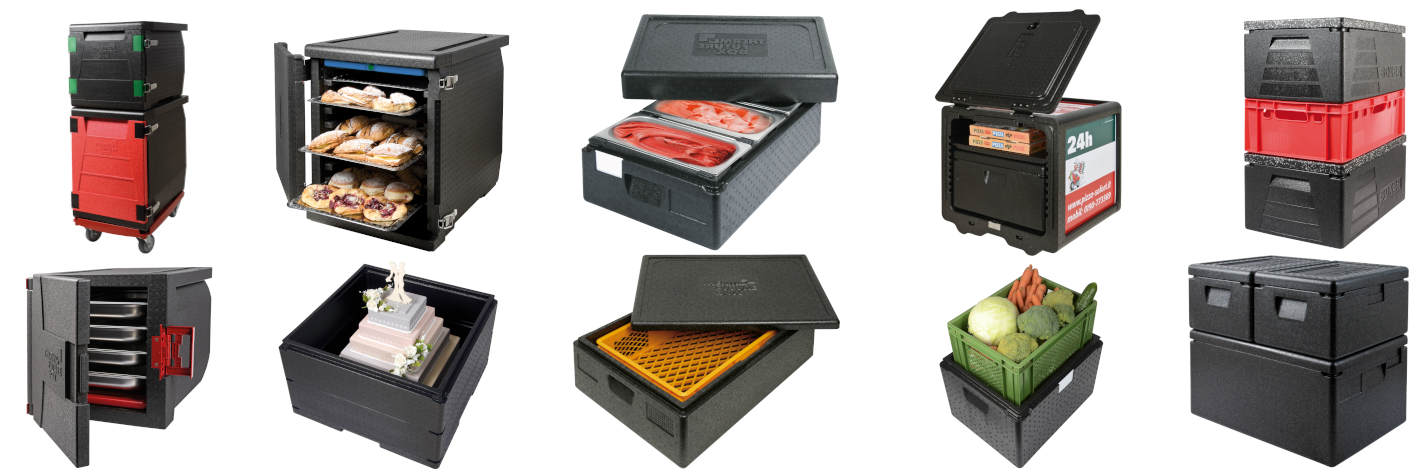 Thermobox für Catering, Restaurant, Metzger, Feinkost, Bäckerei, Eis, Pizza, Logistik, Obst und Gemüse