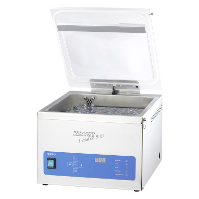 Table-style vacuum chamber machine Komet Evolution 300 Plus sold by Sous Vide Consulting